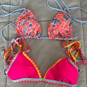 NWOT Bikini Tops colorful Size small